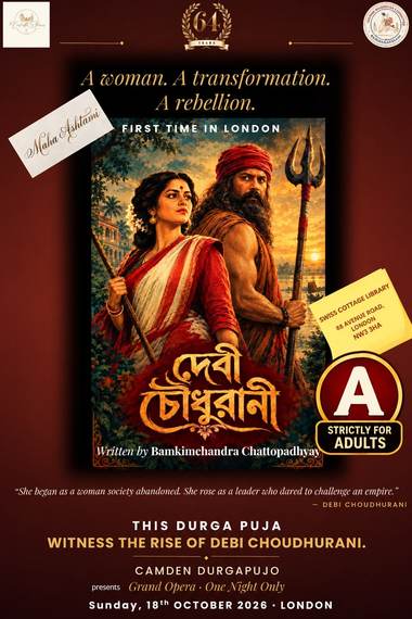 Grand Opera - Debi Choudhurani, Camden Durgapujo, Sunday 18th October 2026, Swiss Cottage Library